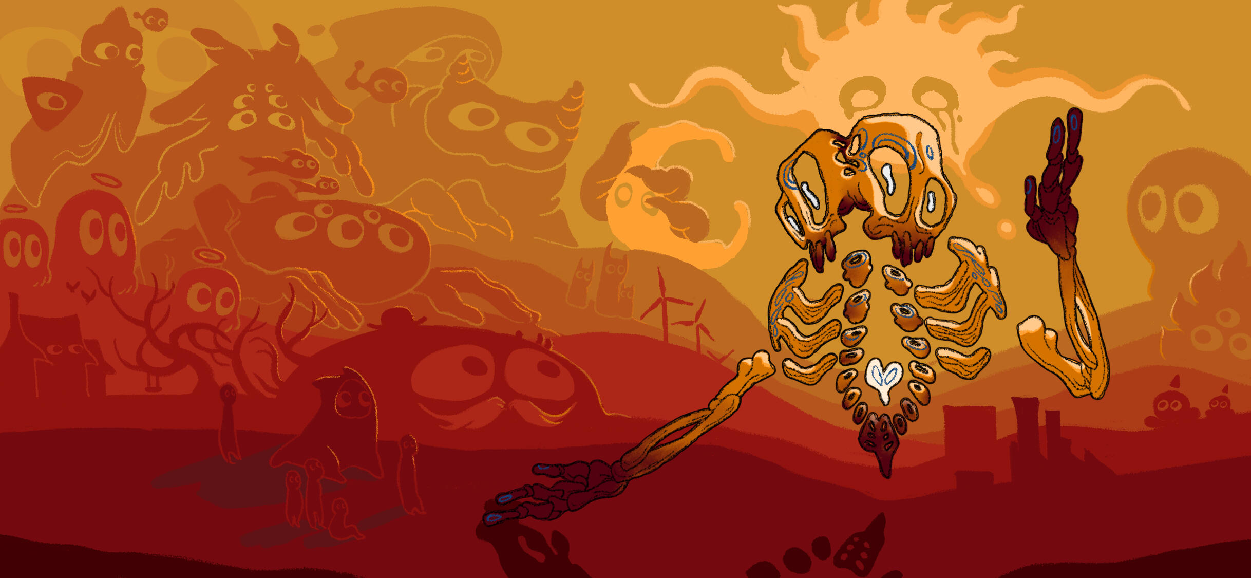 Is this supposed to be an album fanart? WHaT??? My philosophy was that everything looks vibrant if you dump enough yellow on it. It's just a good color.